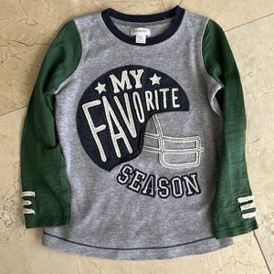 Mud pie boys football shirt